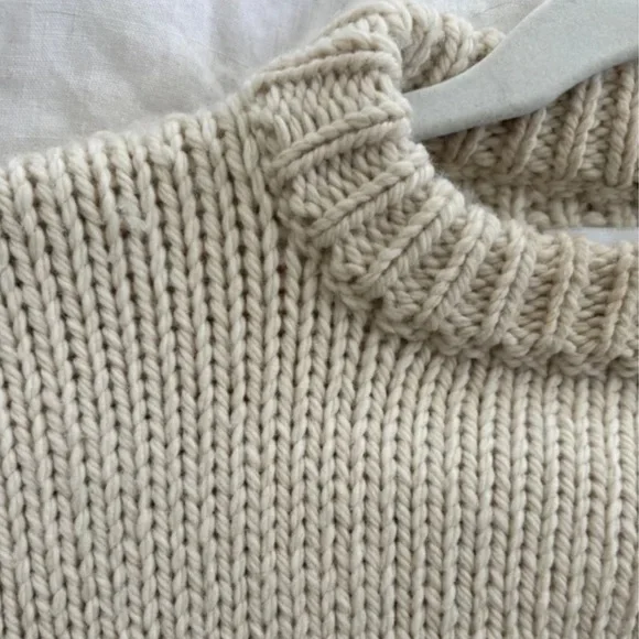 I Love Mr. Mittens Cream Wool Sweater